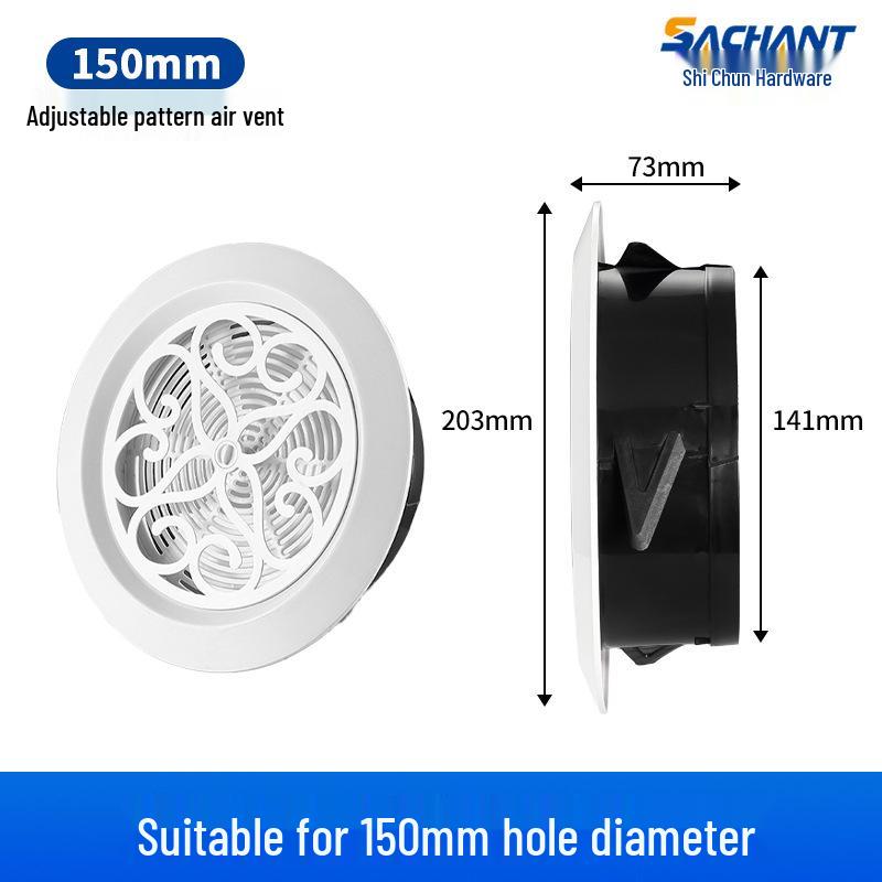 Регулируемый круглый ABS-диффузор для центрального кондиционирования