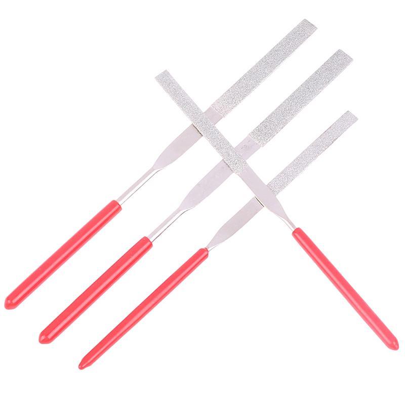 Набор из 2 алмазных напильников для шлифовки камня, самодельный напильник по дереву, игла для полировки ювелирных изделий