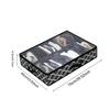 1pc- Non-woven Bed Bottom Storage Box Foldable Shoes Dust Storage Box with Cover Visual Finishing Storage Box