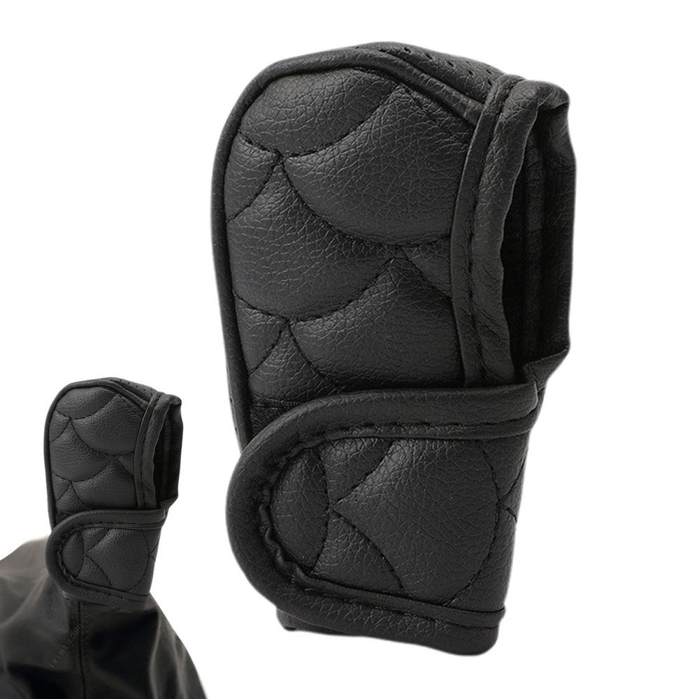 Car Shift Knob Cover Anti Slip PU Leather Dustproof Cover For Shifter Knob Decorative Car Interior Accessories Multifunctional