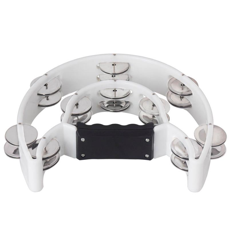 Музыкальный бубен с двойным рядом металлических бубенцов, перкуссионный барабан, подарок для вечеринки, перкуссия