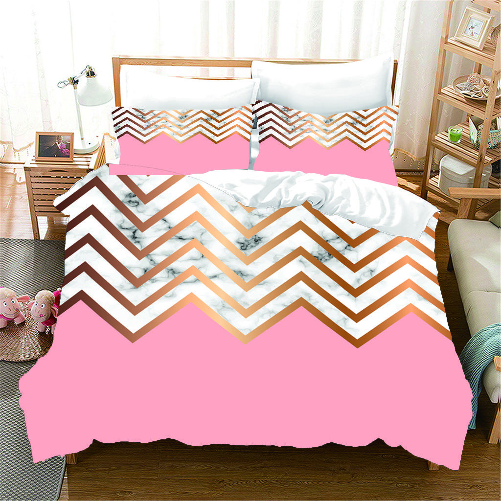 3D черный мрамор современная текстура золотая абстрактная серия полиэстер полный комплект постельного белья односпальная двуспальная кровать пододеяльник 2 шт наволочка