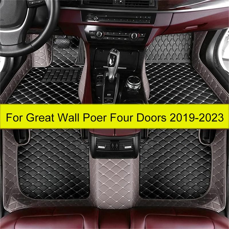 Автомобильные коврики для Great Wall Poer Четыре двери - 20 21 Автомобильные коврики для ног Покрытие из автомобильного ковра Аксессуары для интерьера