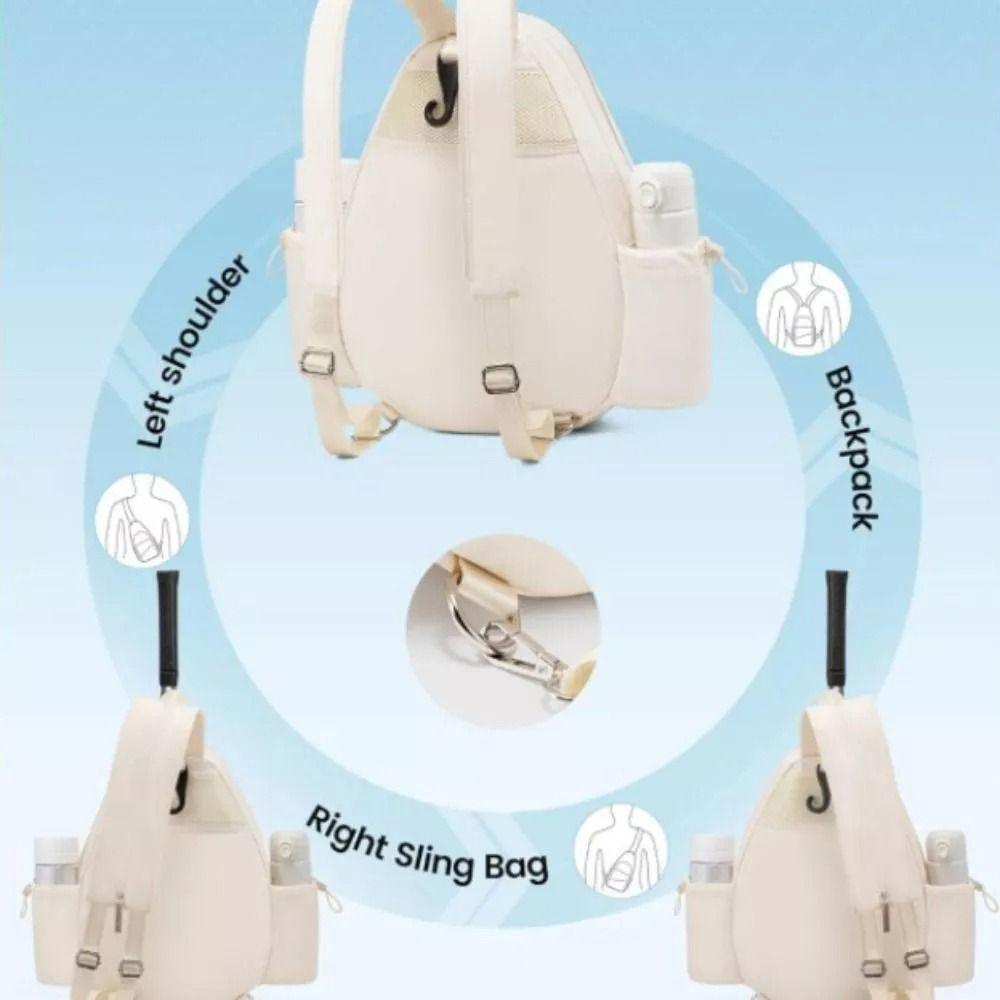 Теннисная сумка из полиэстера с застежкой-молнией, сумка для ракеток для бадминтона, сумка для пиклбола, спортивная сумка для активного отдыха