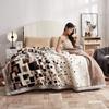 Double Layer Raschel Blankets Soft Warm Faux Fur Mink Throw Thicken Fluffy Microfiber Plush Weighted Blankets For Beds