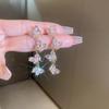 Tassel Long Earrings Butterfly Flower Tassel Earrings Niche Personality Earrings Fashionable Exaggerated Earrings
