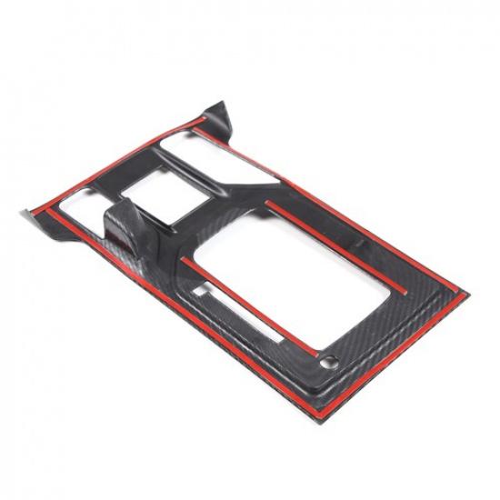 Carbon Fiber Inner Gear Shift Box Panel Frame Trim For Subaru Forester -