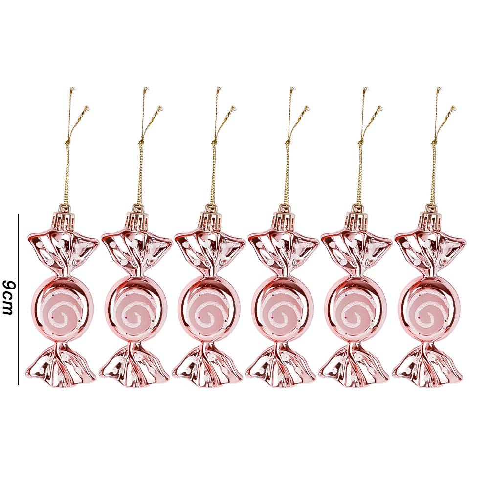 6/1 шт. подвески для рождественской елки пластиковые конфеты подвесные шары DIY рождественские елочные украшения для дома новогодние рождественские украшения Navidad