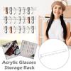 Акриловый стеллаж для хранения очков Настенный стеллаж для очков Окружной стеллаж для демонстрации Прозрачный стеллаж для очков