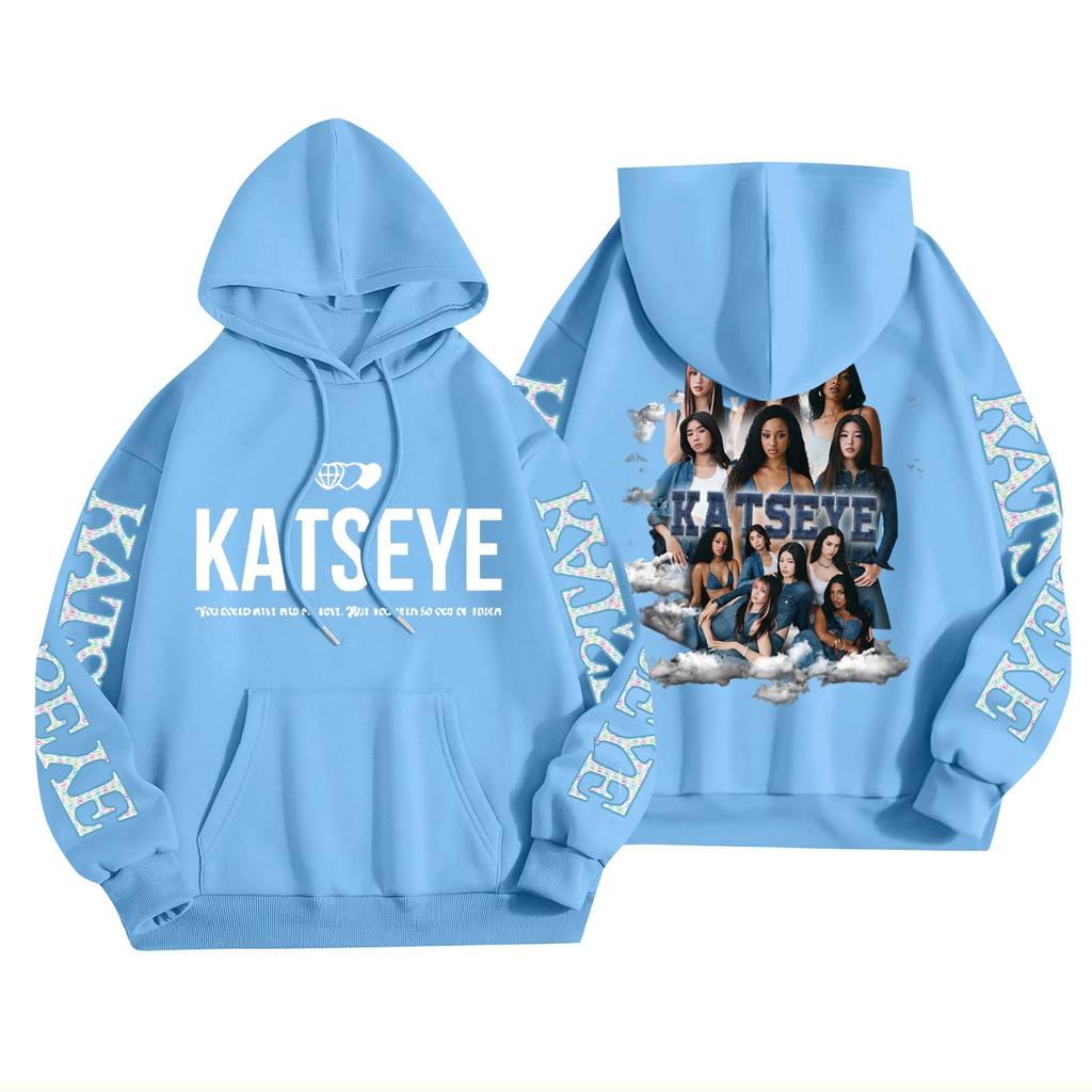 Унисекс Модный Легкий Пуловер с Длинным Рукавом и Карманами Толстовка с Принтом