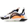 Li Ning Spark Ткань Легкие Противоскользящие Низкие Спортивные Повседневные Кроссовки Мужские Белые Оранжевые AGLQ057-6