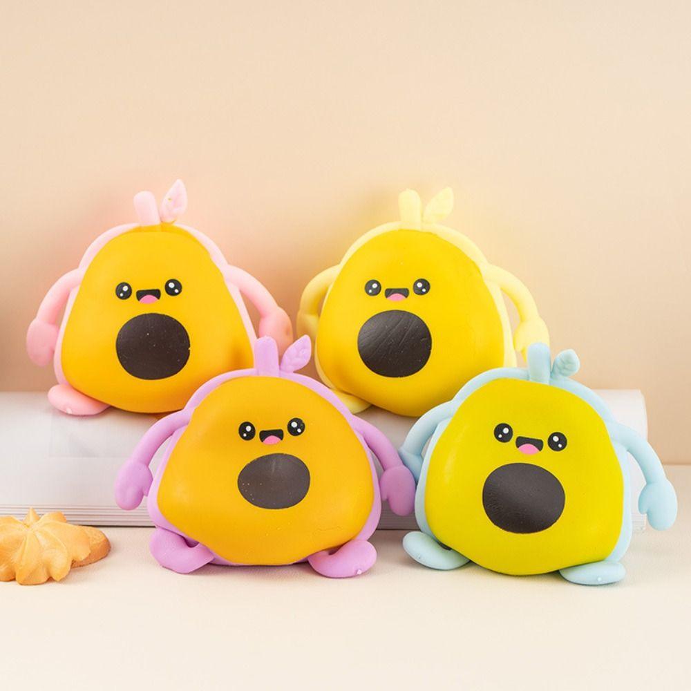 TPR Avocados Squeeze Toys Kneading Fruit Sensory Ball Birthday Kids Gift