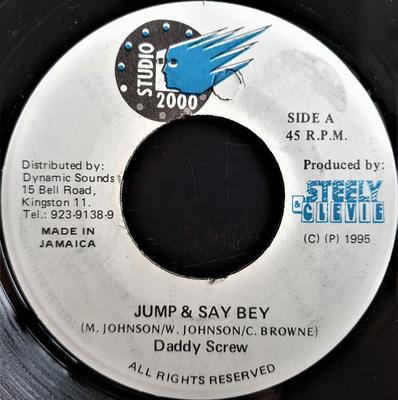 7-дюймовая пластинка DADDY SCREW - Jump & Say Bey NONE Studio 2000 1995 Ямайка Регги, Ска и Даб Б/У