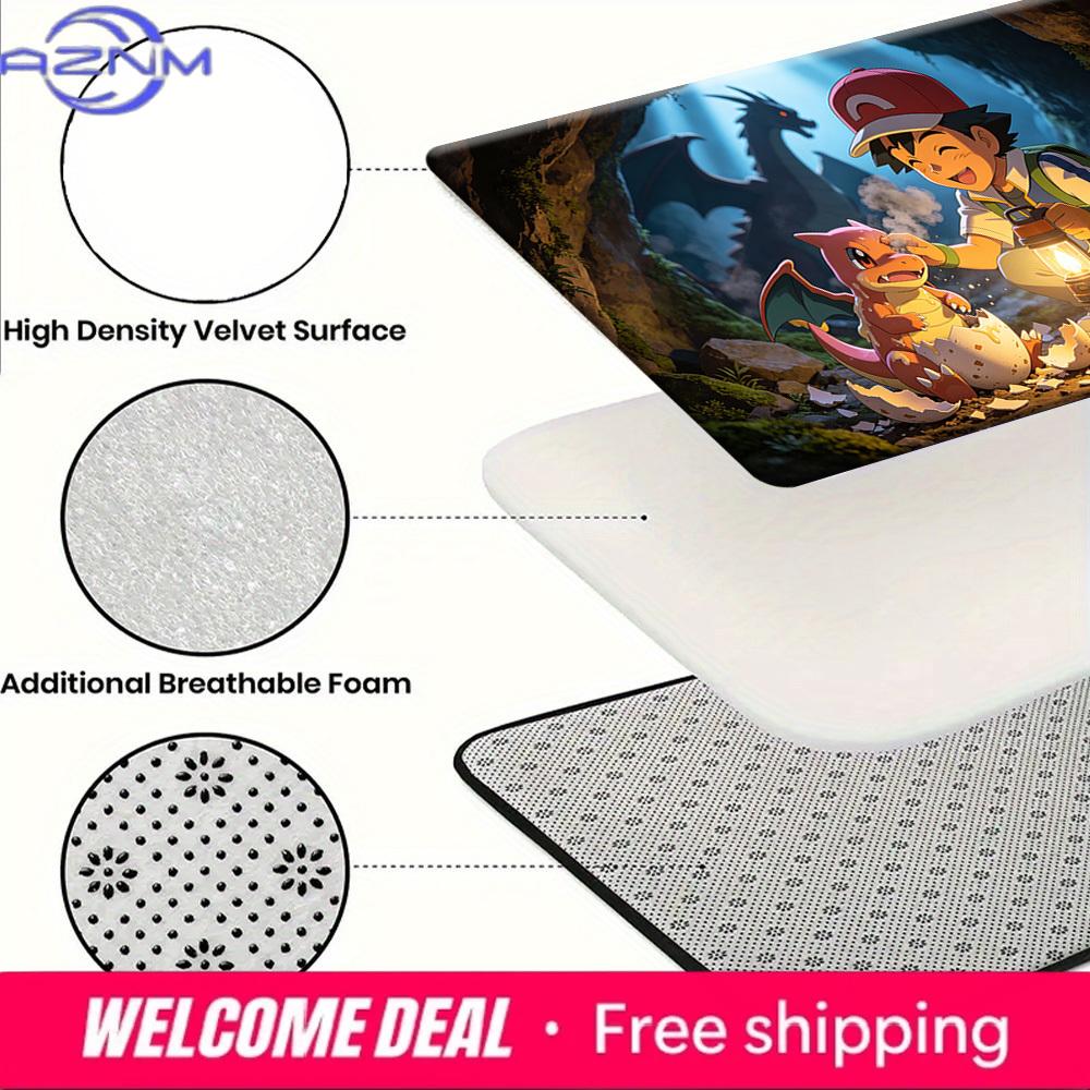 Pokemon Ash and Newborn Charmander Cave Print Non-Slip Floor Mat Doormat