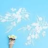 Hot Diamond Large Pair Of Flowers Three-Dimensional Flower Wedding Dress Decorative Accessories Cloth Sticker Lace Embroidery