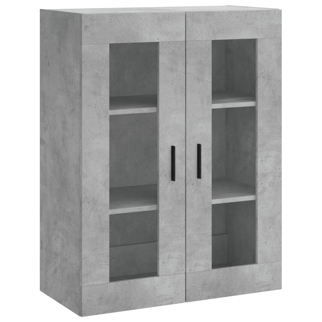 Wall Cabinets 2 pcs Concrete Grey Wood Based Material