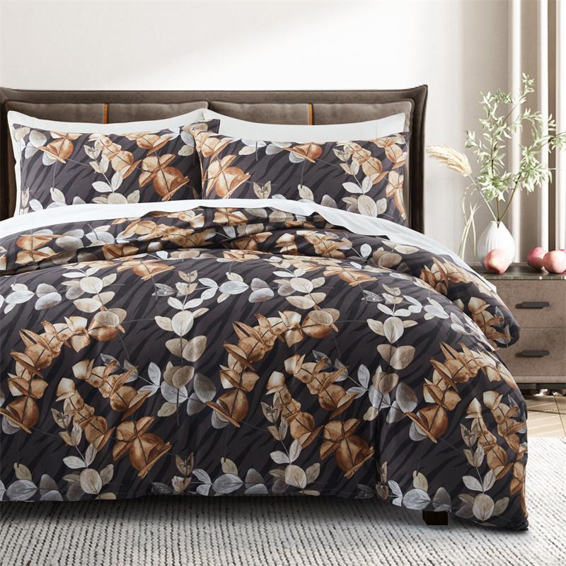 Abstract Geometric Duvet Cover Full Queen Size Wave Pattern Bedding Set Farmhouse Comforter Cover Microfiber Chevron Quilt Cover