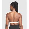 Gymshark Минимальный спортивный бюстгальтер с халтернеем, белый B3b4a Wb57