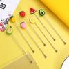 Stirrer Swizzle Mixing Stick Drinking Stirring Rod Silicone Stainless Steel Muddler Bar Tool Accessories Party