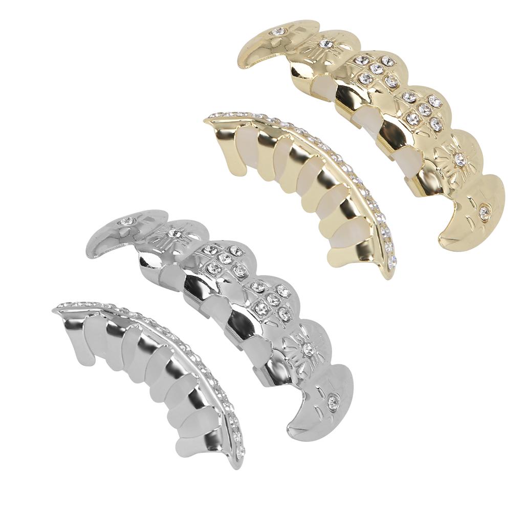 Гальванический набор вставных зубов в стиле хип-хоп, многоразовый неувядающий Хэллоуин, фестиваль, украшение для зубов, скобка