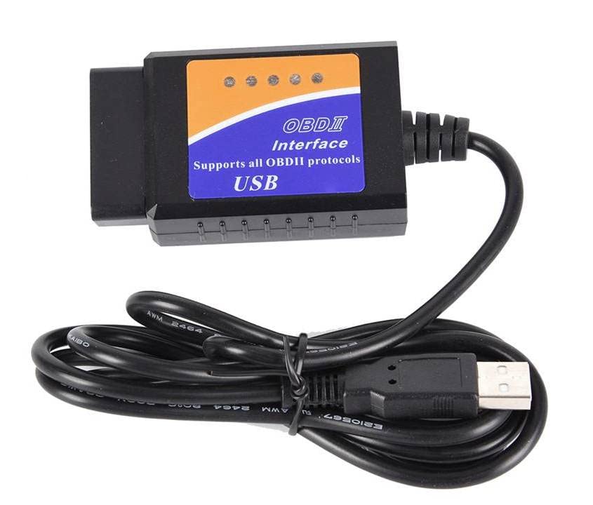 Диагностический кабель USB ELM327 OBD-II премиум-класса.