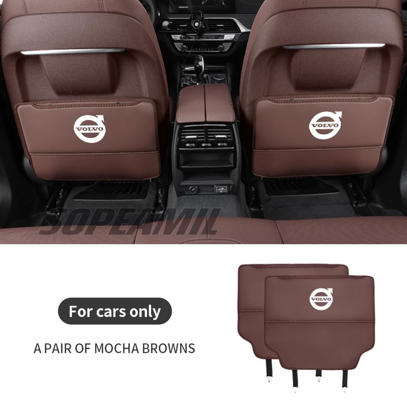 For Volvo XC40 XC60 XC70 XC90 C30 C70 S40 S60 S80 S90 V40 V60 Car Seat Back Storage Bag Protection Anti-Kick Pad Accessories