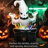 Inflatable Ghost Ice Bucket, Halloween Party Drink Tub, White Ghost Beverage Cooler for Decor, Outdoor Picnic Storage
