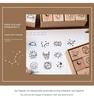 Mr. Paper Moon & Sixpence Wooden Stamp Set - 16 DIY Stationery Pieces