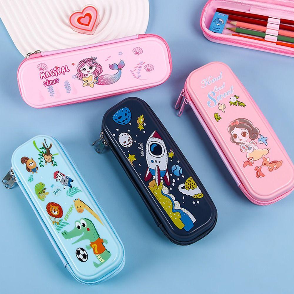 Многофункциональный пенал Динозавр/Ракета/Русалка Коробка для хранения канцелярских товаров Пенал Студенческий подарок
