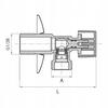 Angle Ball Valve for Faucet 1/2X3/4 Chrome
