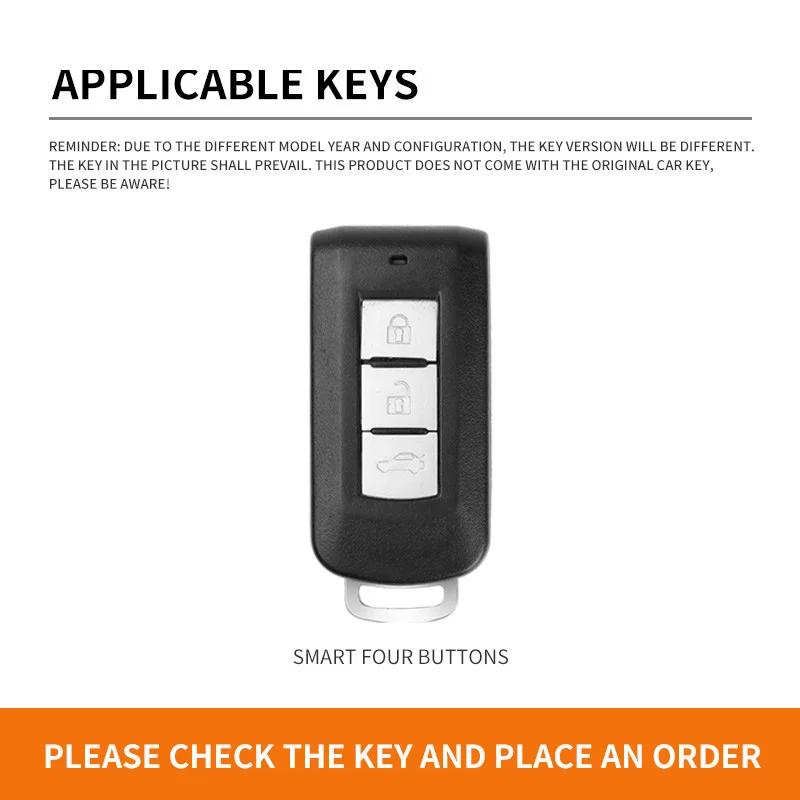 Для Mitsubishi Xpander Outlander ASX Pajero Eclipse Cross Montero Чехол-оболочка из цинкового сплава и кожи для автомобильного пульта ДУ Аксессуары