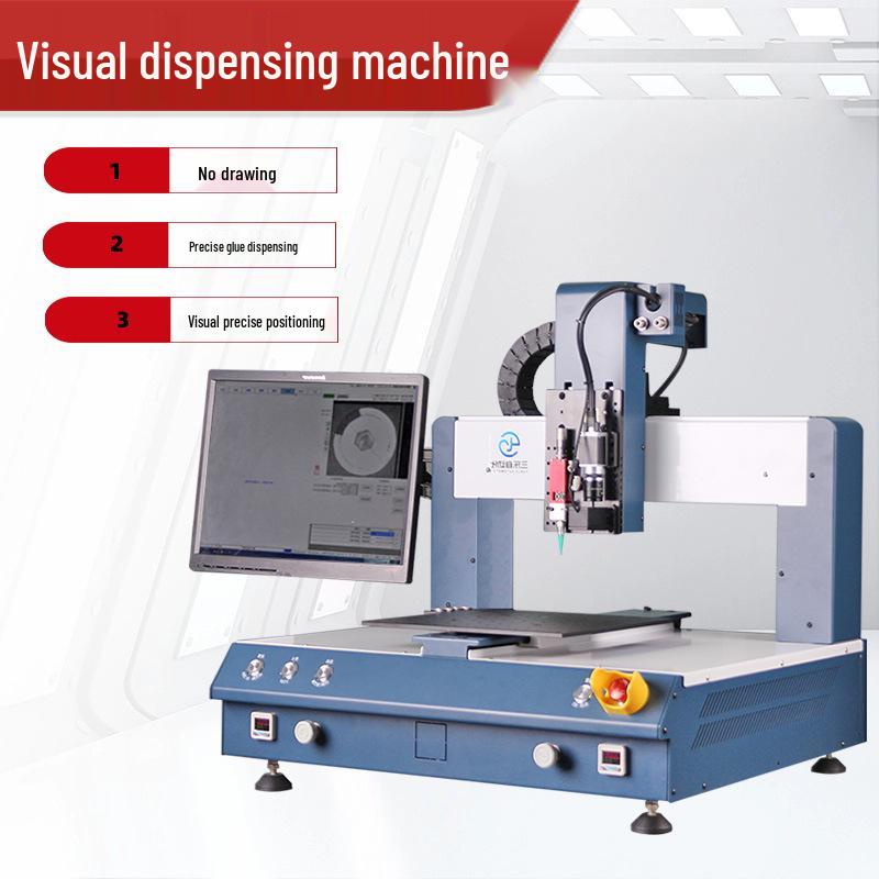 Fully Automatic Dual-Station Adhesive Dispensing Machine for Epoxy, Silicone, UV Glue, and Hot Melt