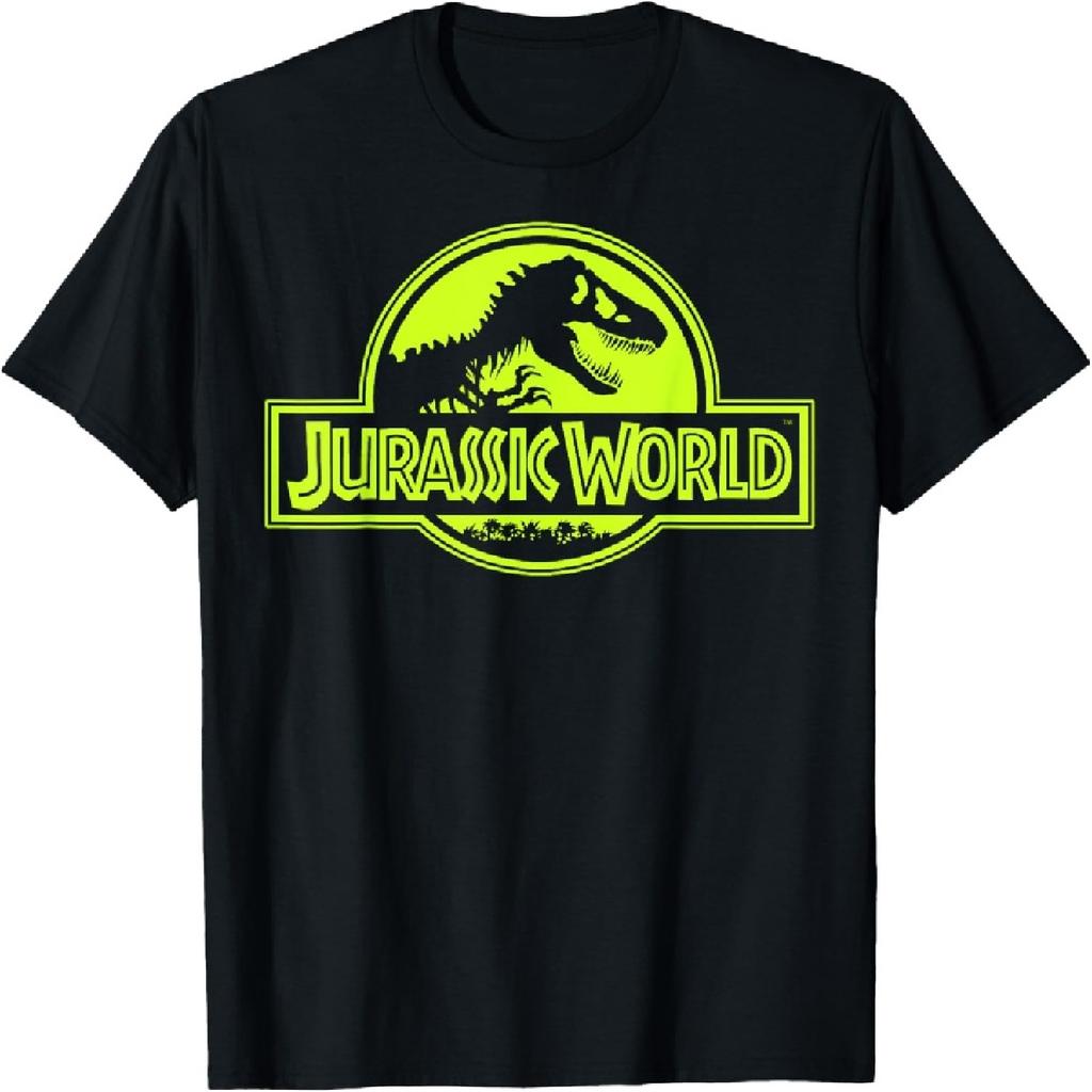 Jurassic World Neon Green Classic Logo T-Shirt