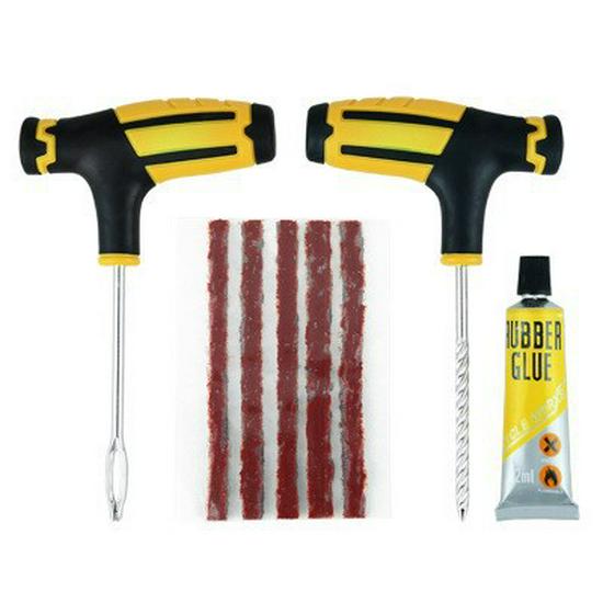 Набор для быстрого ремонта: Клей для вакуумной накачки шин автомобиля и мотоцикла и набор аварийных инструментов