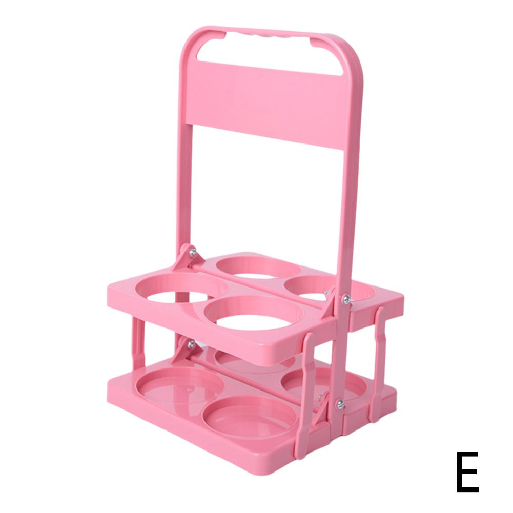 Portable Beer Carrier 4Pack Plastic Reusable Foldable Beer Bottle Holder Picnic BBQ Camping Beer Frame Wine Rack