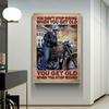Motivational Quote Racer Rider Motorcycle Racing Poster Canvas Painting Wall Picture For Living Room Home Decoration