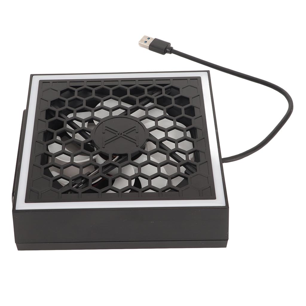 Верхний вентилятор консоли 3 скорости 7 режимов подсветки Верхний охлаждающий вентилятор с RGB LED Порт USB 3.0 USB 2.0 для Xbox