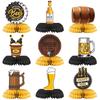Whiskey Party Decor Whiskey Beer Bottle Glass Cup Balloon Banner Whiskey Honeycomb Table Decor Men Women Birthday Party Supplies
