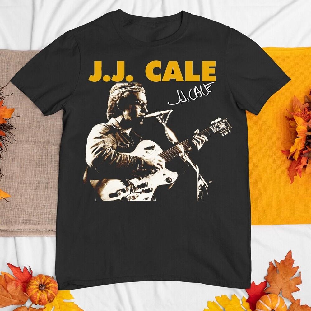 Новый Редкий J. J. Коллекция Cale Tour Певец Черный Вся Рубашка Унисекс Футболка