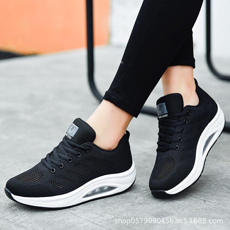Summer hollow dance shoes square dance women's shoes travel shoes soft-soled ghost step dance flying woven shoes shuffle sports dancing shoes