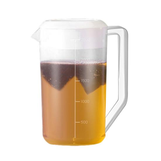 Unbreakable Plastic Water Pitcher with Lid BPA-Free Ice Tea Kettle Iced Tea Pitcher