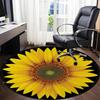 1pc Sunflower, Floral Chair Carpet for Office, Non-slip, Soft and Durable Rug, Perfect for Office, Living Room yy251103163