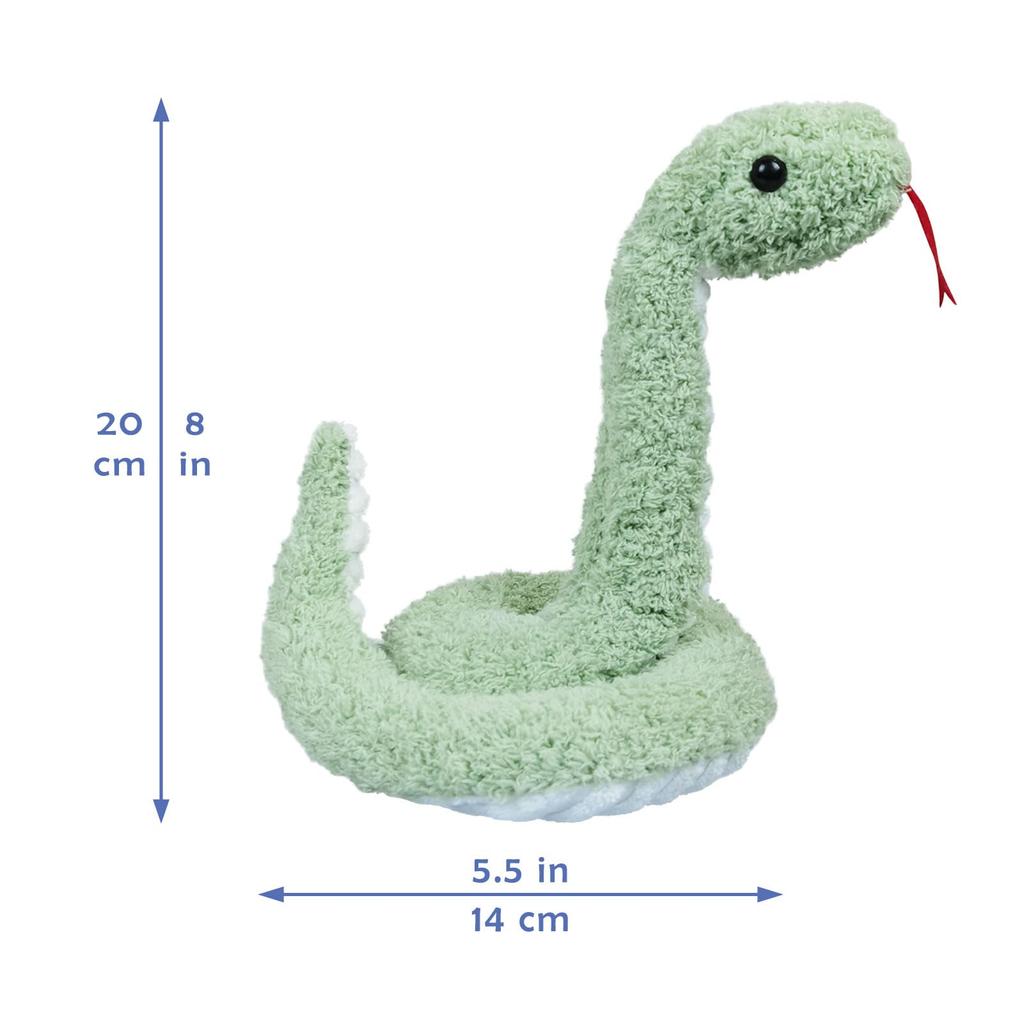 Doindute Green Plush Snake Stuffed Animal Soft Cuddly Plush Hugger Toy for Boys and Gift for Kids or 17 Inch Toy, Girls, Girlfriend,