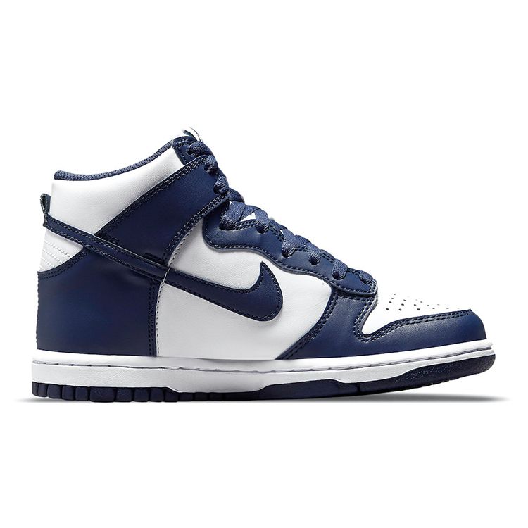 Nike Dunk High GS Midnight Navy Детские кроссовки Сине-Белые DB2179-104