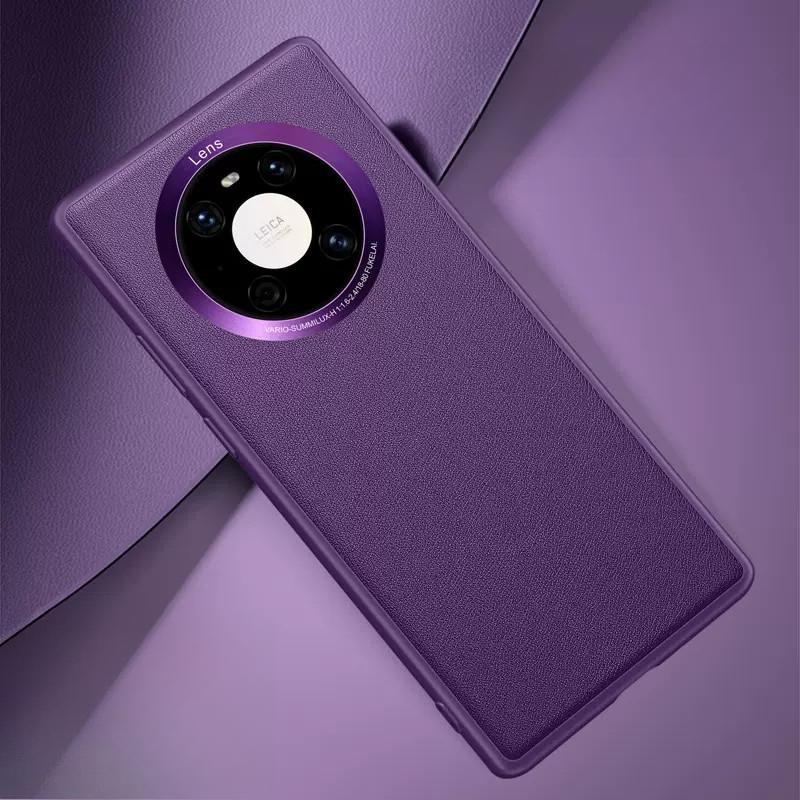 The Plain Leather Case of Huawei Mate50pro Is Suitable for The High-end 30-case Anti-drop Case of MATE40PRO
