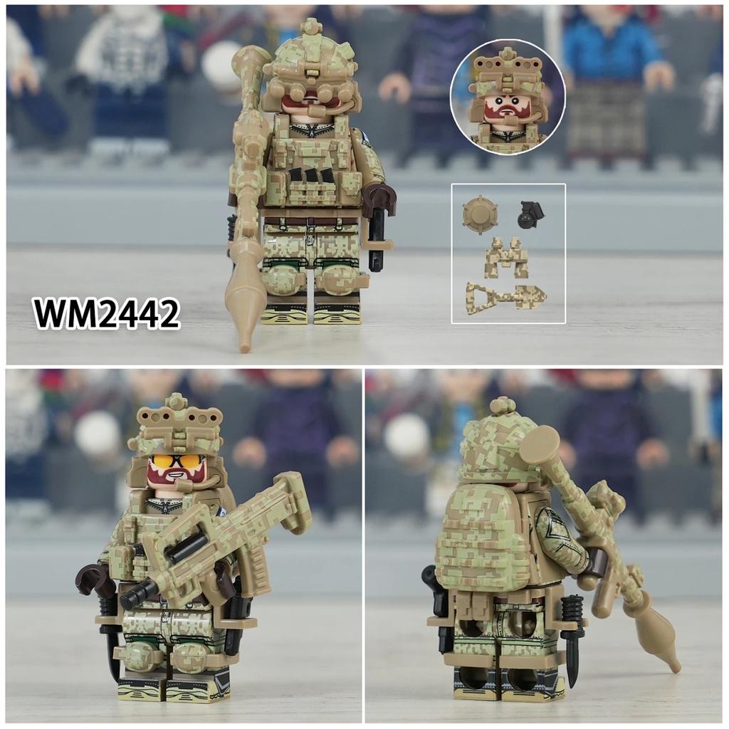 Военные конструкторы спецназа с минифигурками и камуфляжными расцветками