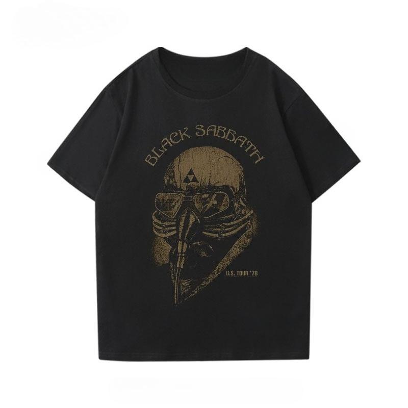 Black Metal Rock Band T-shirt Men Women Fashion Casual Graphic Tops Unisex Oversized T Shirt Hip Hop Tee Clothing Streetwear