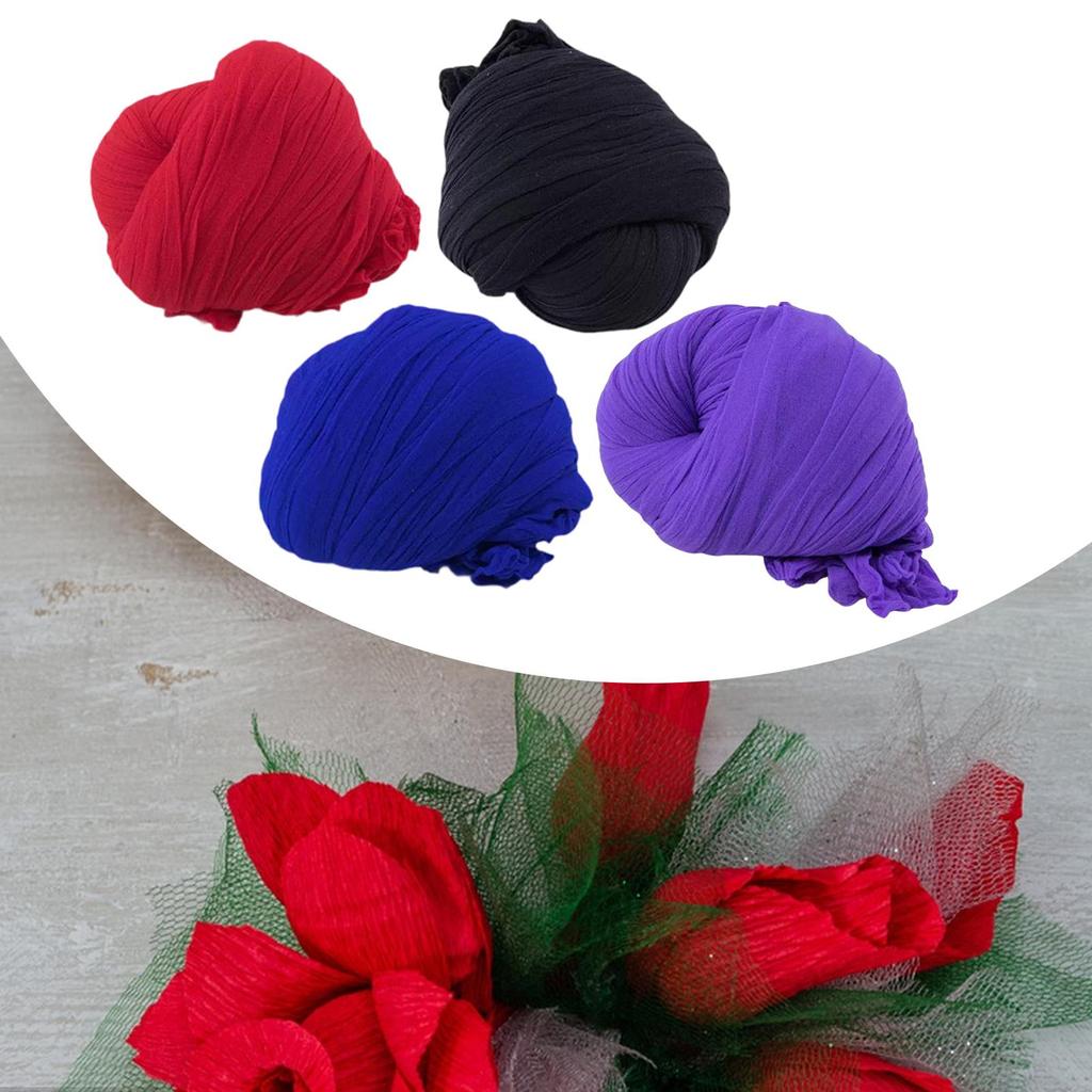 10x Nylon Stockings Flowers Material Handmade Decorative Elegant Crafts Flower