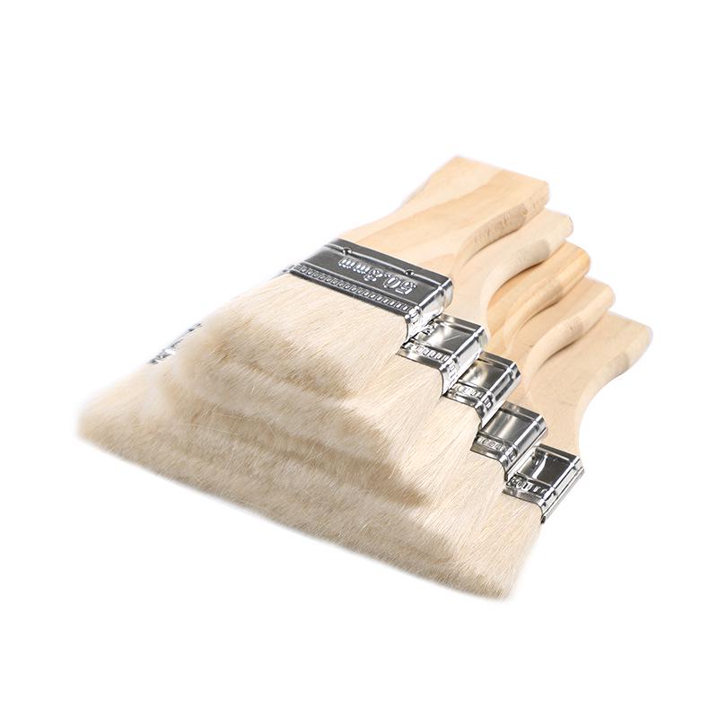 I-образная кисть для краски с короткой ручкой - 4/5/6 дюймов, Высококачественная, Деревянная ручка, Не линяет, Бесплатная доставка