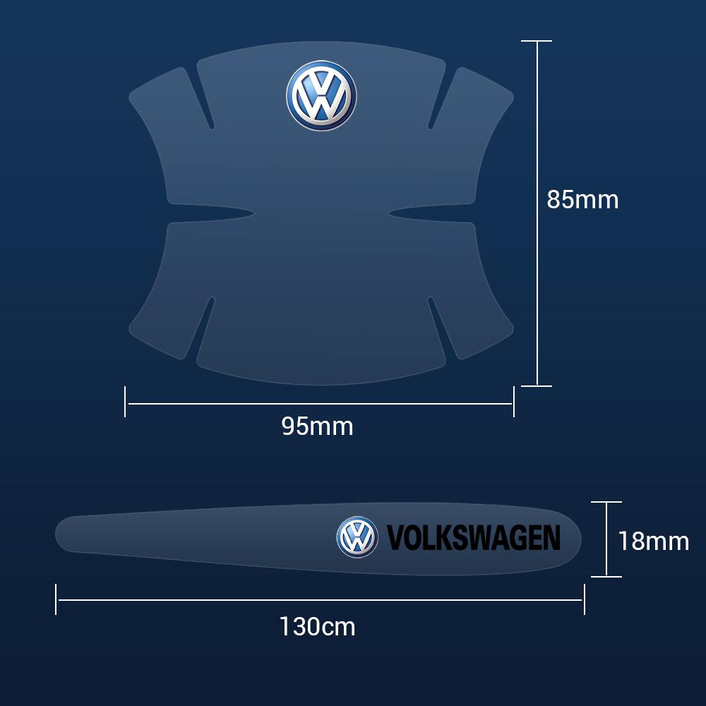 For VOLKSWAGEN VW Transparent Car Door Handle Bowl Anti-scratch Stickers Strip Protection For Volkswagen VW Golf CC Passat Polo